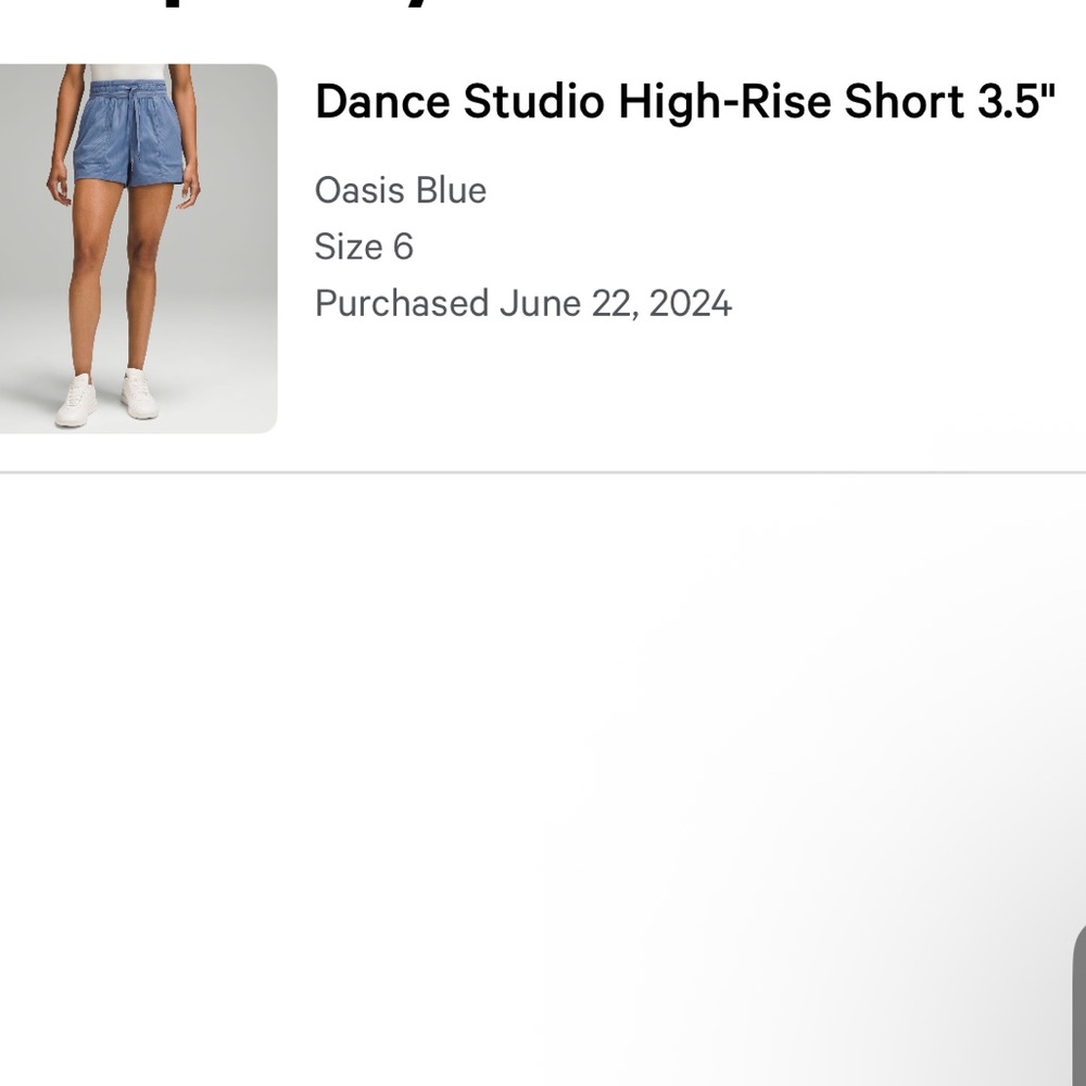Lululemon Dance Studio Shorts 3.5